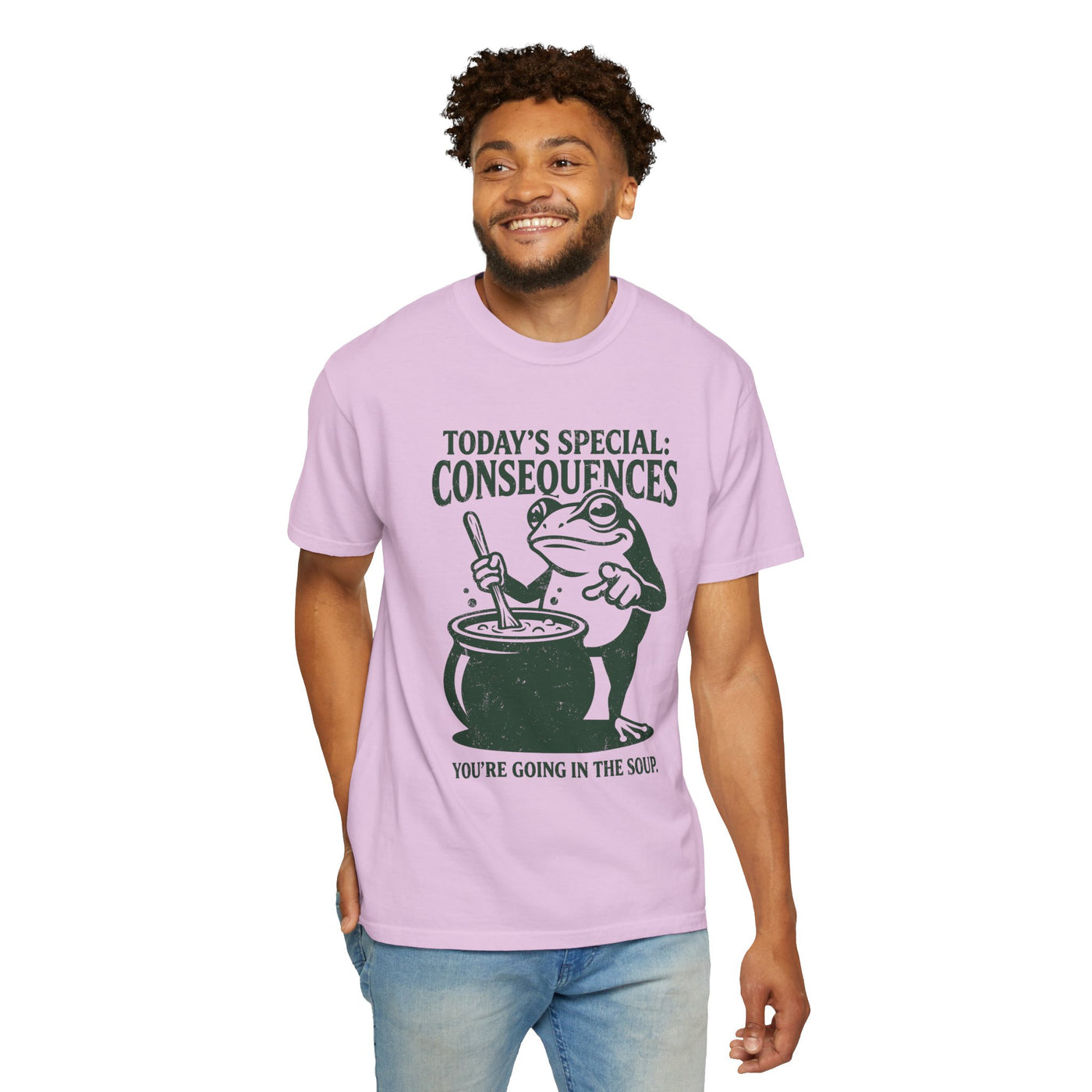 Funny Frog Consequences Shirt Comfort Colors Tee, Today's Special Consequences Teacher Shirt, Classroom Humor Gift, Retro Frog Graphic Tee