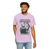 Funny Frog Consequences Shirt Comfort Colors Tee, Today's Special Consequences Teacher Shirt, Classroom Humor Gift, Retro Frog Graphic Tee