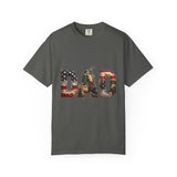Patriotic Dad Shirt with USA Flag Design, American Father Graphic Tee, Fourth of July Gift for Dad, Proud USA Dad T-Shirt