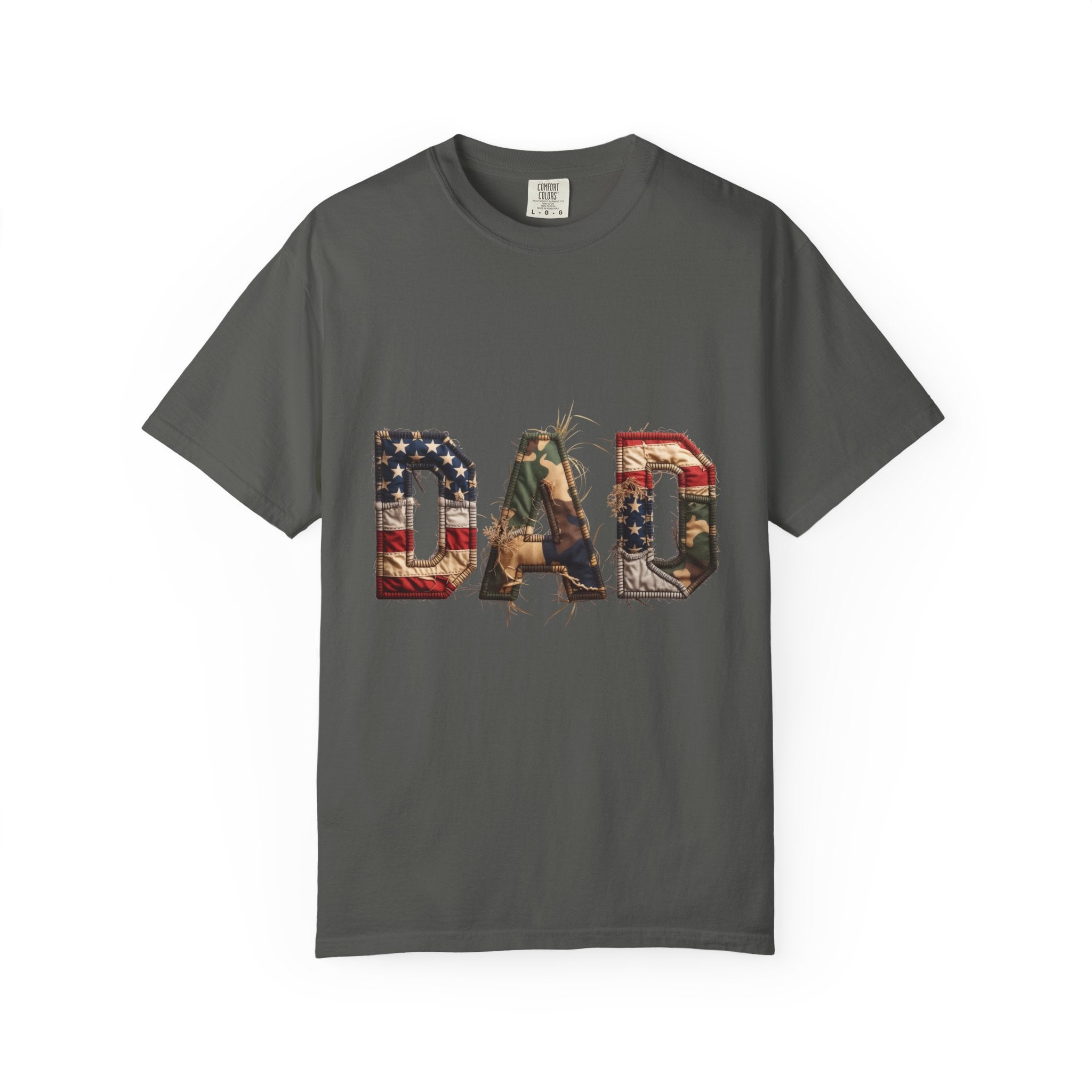 Patriotic Dad Shirt with USA Flag Design, American Father Graphic Tee, Fourth of July Gift for Dad, Proud USA Dad T-Shirt