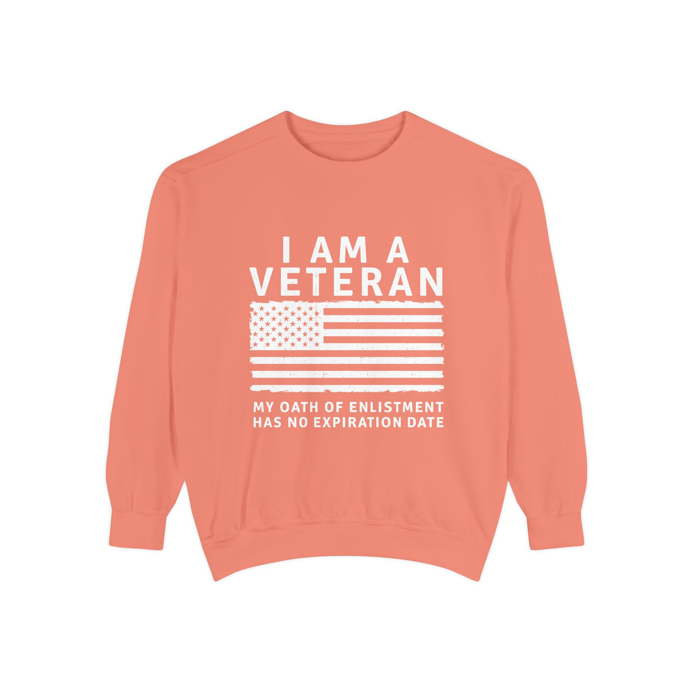 I Am a Veteran Sweatshirt, My Oath Has No Expiration Date Crewneck, Patriotic Military Gift, Veterans Day Pullover for Retired Soldier