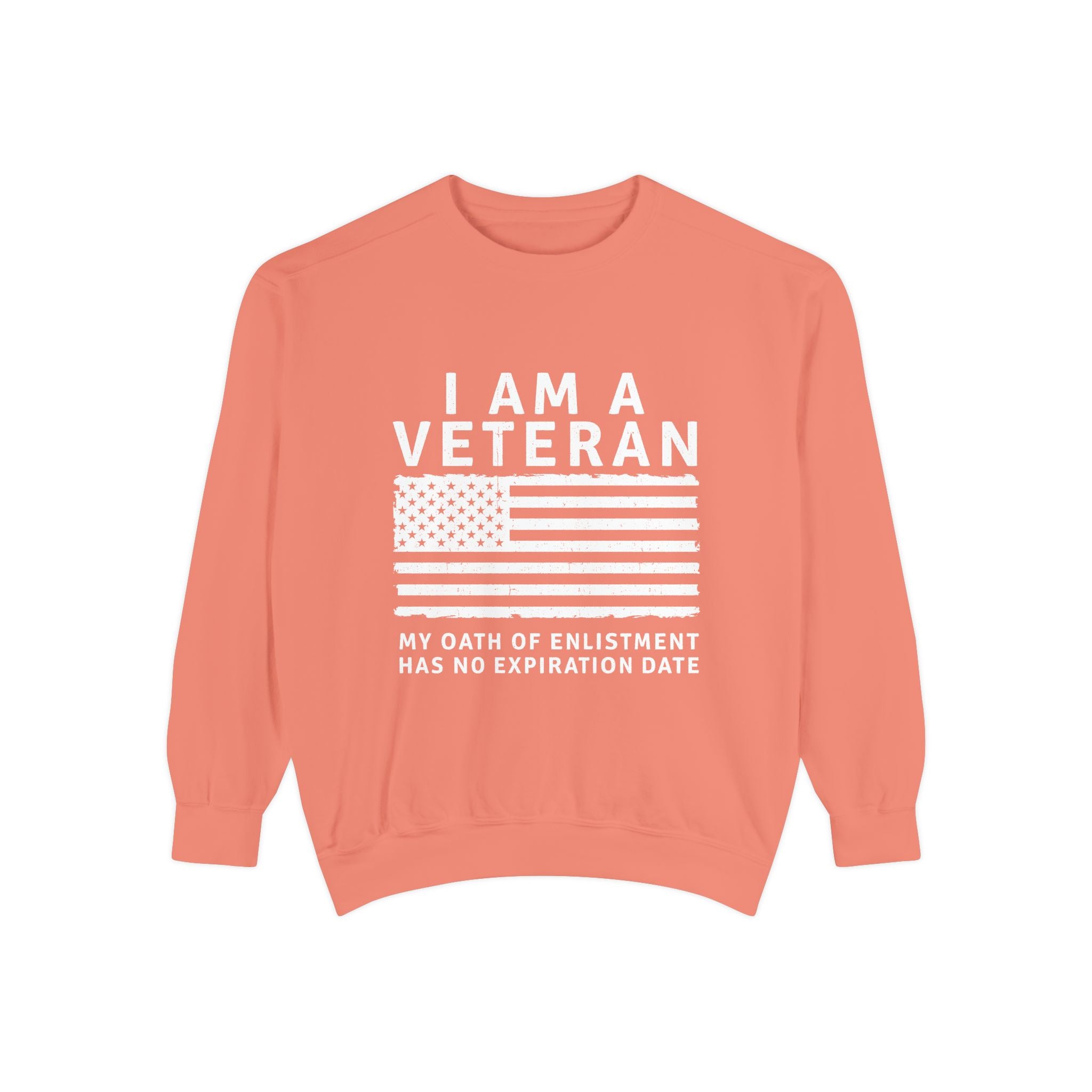 I Am a Veteran Sweatshirt, My Oath Has No Expiration Date Crewneck, Patriotic Military Gift, Veterans Day Pullover for Retired Soldier