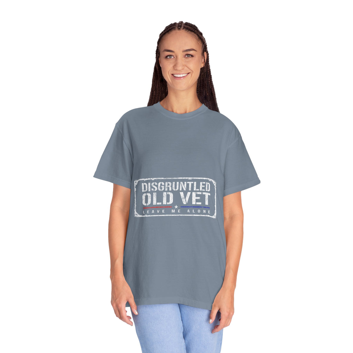 Disgruntled Old Vet Shirt, Leave Me Alone Veteran T-Shirt, Funny Military Gift for Retired Soldier, Sarcastic Veterans Day Tee for Grandpa