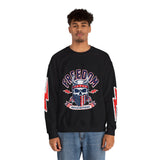 Freedom American Independence Sweatshirt, Patriotic Skull Crewneck, USA Flag Pullover, Fourth of July Outfit, Americana Gift for Him