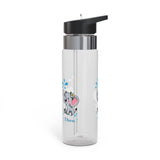 Personalized Elephant Water Bottle for Kids, Cute Animal Drink Bottle, Custom Name School Bottle, Safari Gift, Back to School, Baby Shower