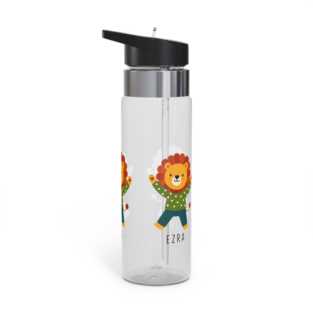 Personalized Lion Kids Water Bottle, Cute Safari Animal Gift, Boy Birthday Bottle, Jungle Theme School Bottle, Toddler Hydration Gift