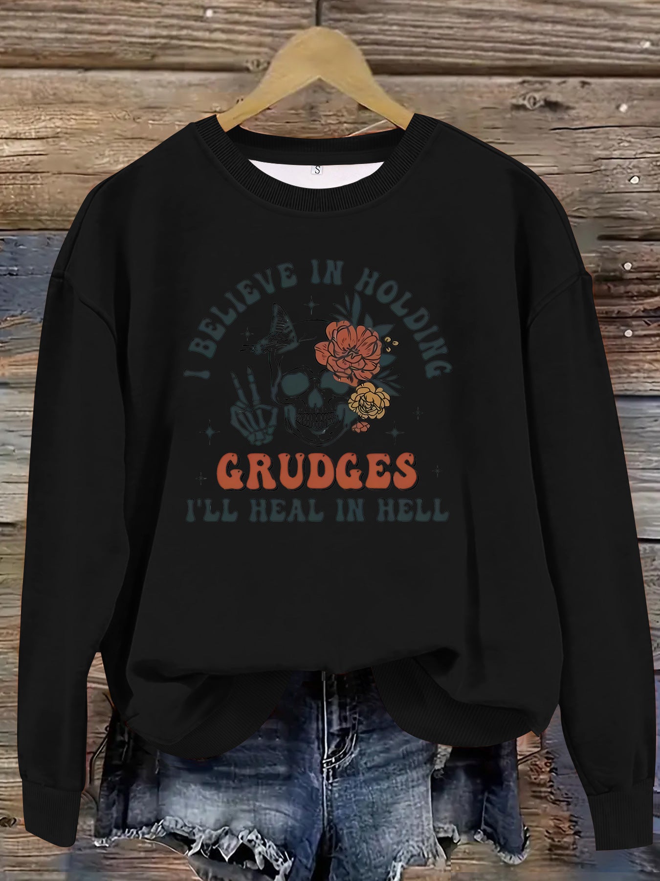Printed pullover sweatshirt sweatshirt
