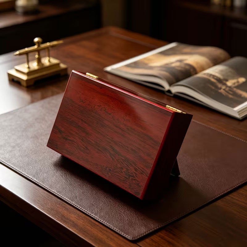 Classic Wooden Jewelry Box with Lock – Premium Storage Case