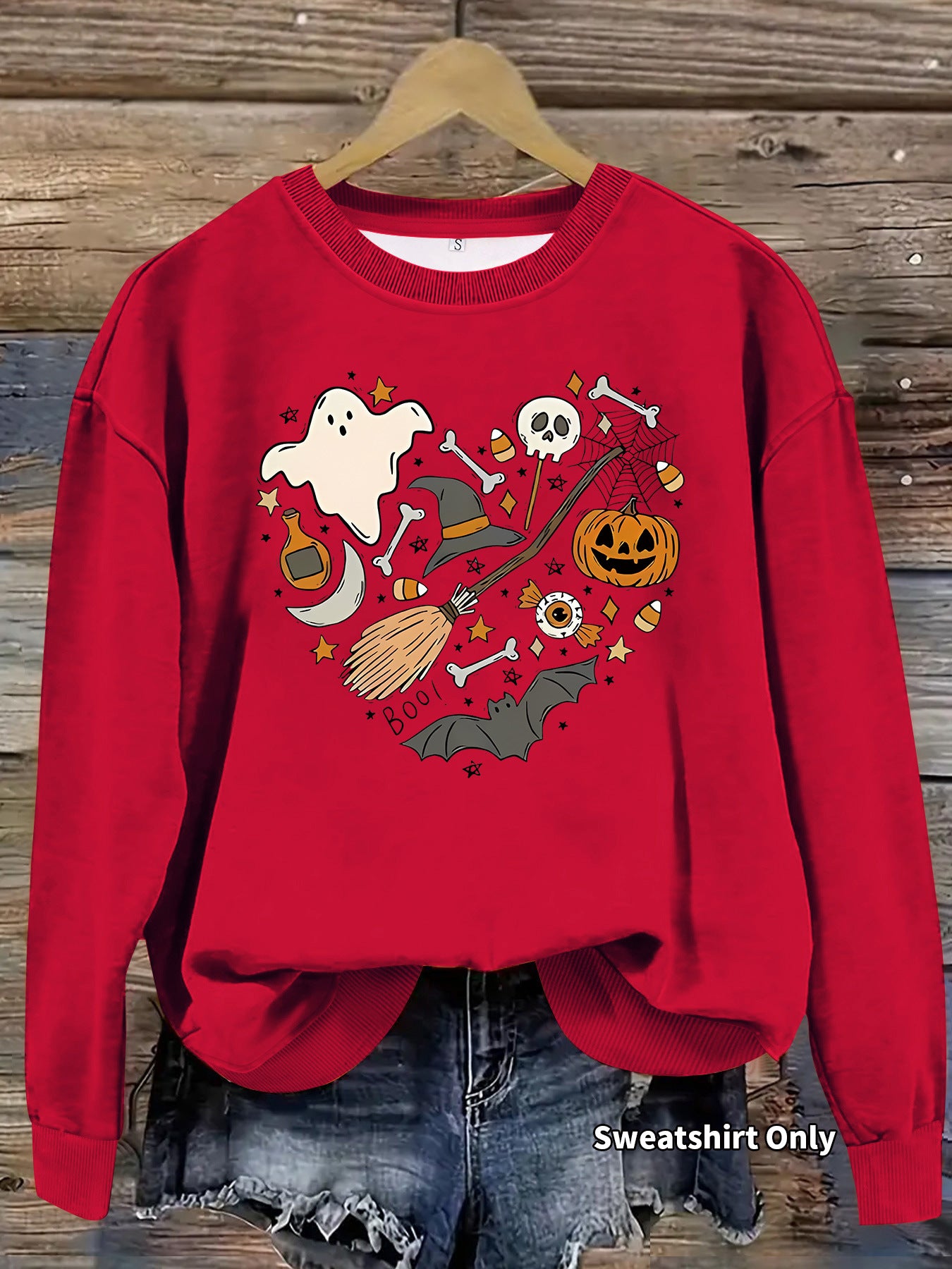 Hoodie Halloween Pumpkin Print
