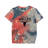 European and American Womens Fun Pattern New Round Neck Short Sleeved Shirt