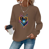 Loose velvet sweatshirt