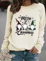 Printed pullover sweatshirt sweatshirt