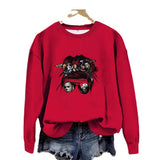 Printed pullover sweatshirt sweatshirt