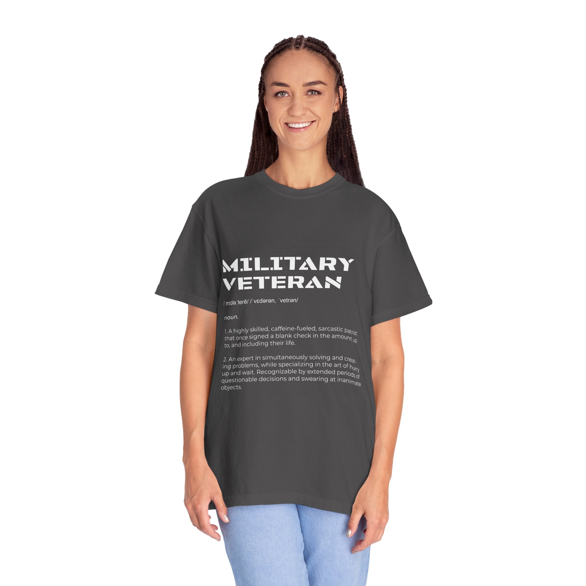Military Veteran Definition Shirt, Funny Veteran T-Shirt, Sarcastic Armed Forces Gift, Retirement Tee for Soldier, Proud Service Member Top