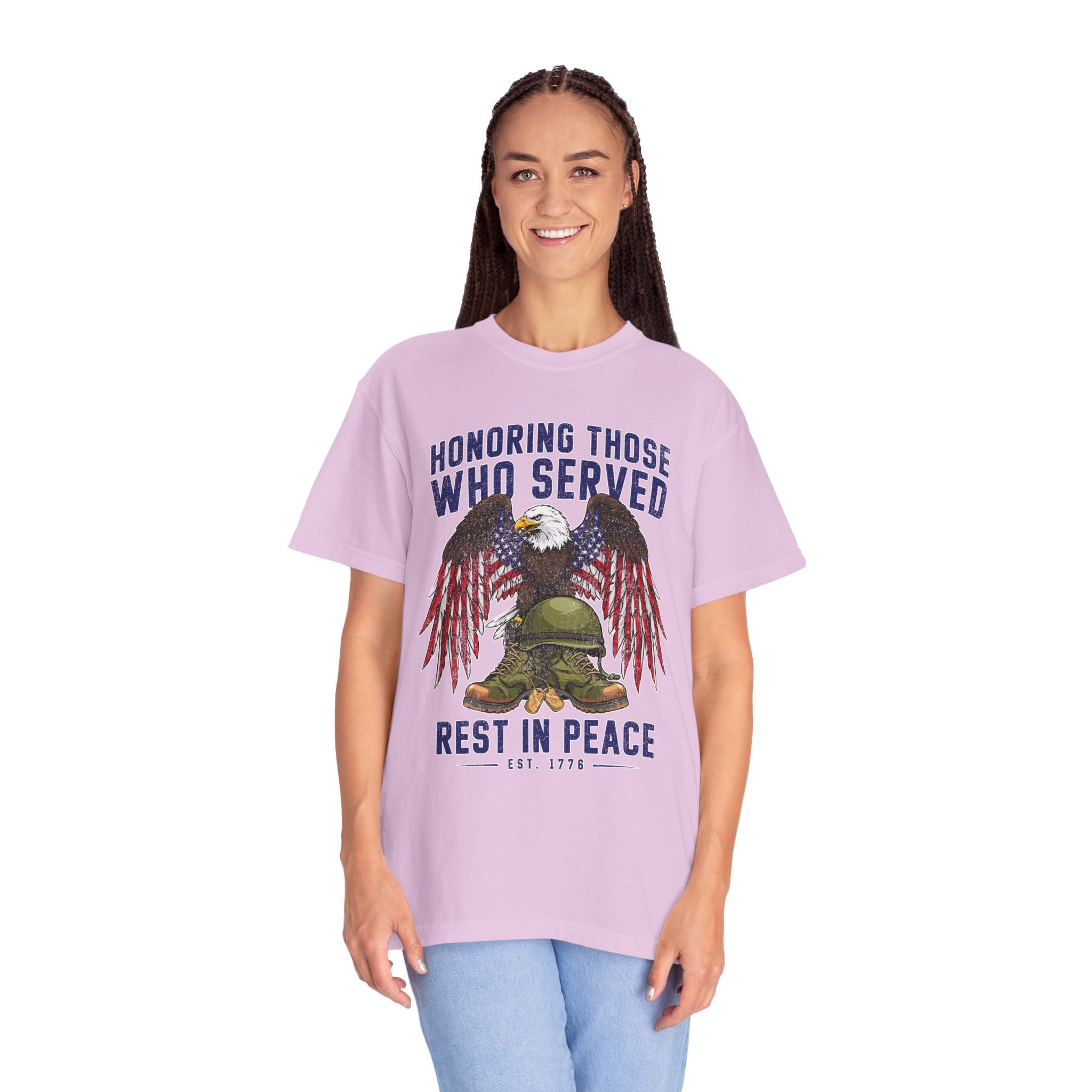 Honoring Those Who Served Shirt, Military Memorial T-Shirt, Fallen Soldier Tribute, Veteran Remembrance Gift, Patriotic Eagle Tribute Tee