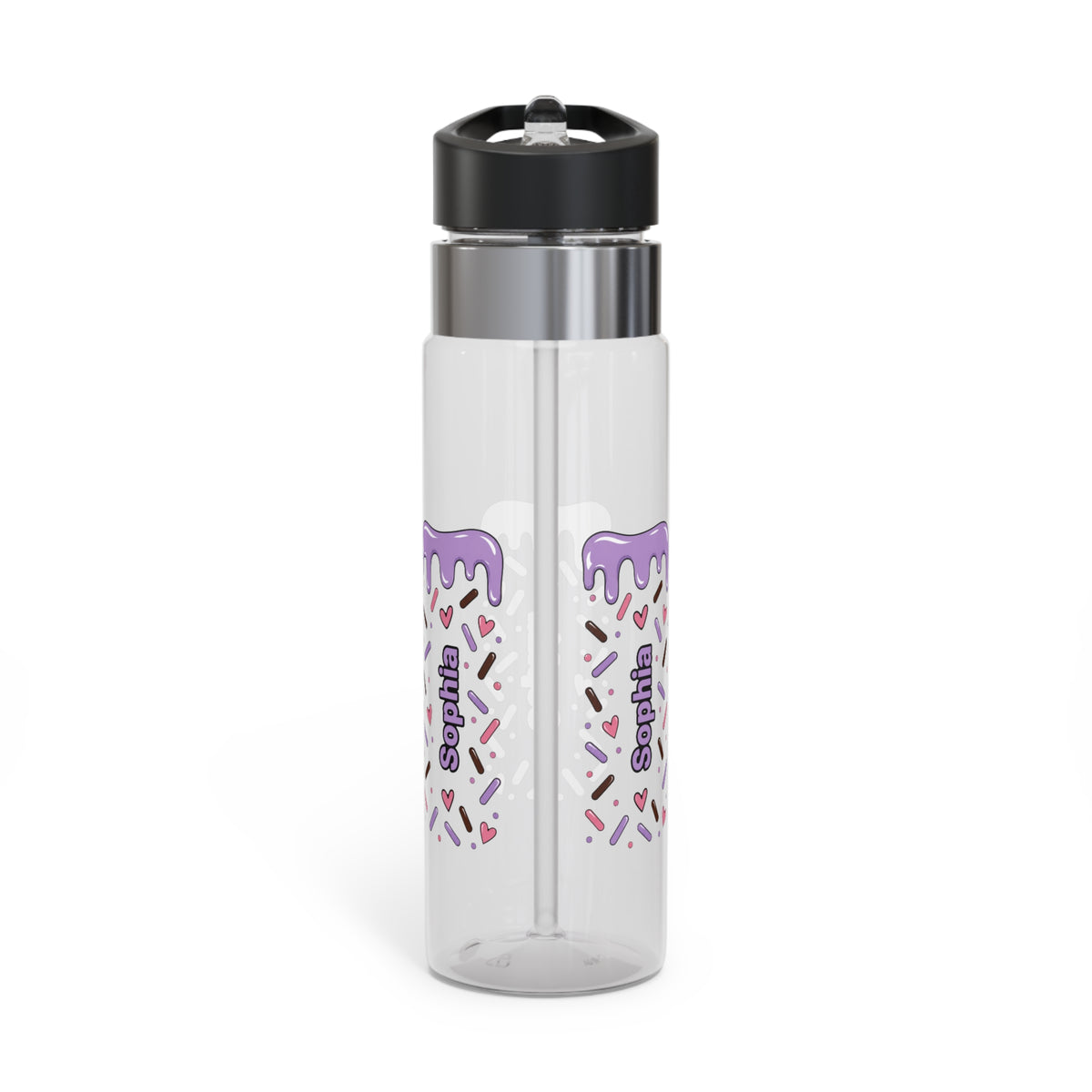 Personalized Girl Water Bottle, Cute Custom Drink Bottle, Colorful School Hydration Bottle, Birthday Gift for Girls, Teen Girl Gift