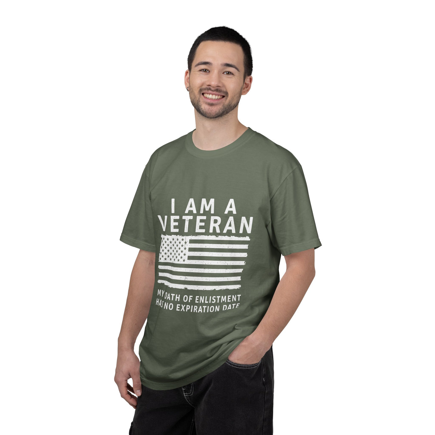 I Am a Veteran Shirt, My Oath Has No Expiration Date T-Shirt, Patriotic Military Gift, Veterans Day Tee for Retired Service Member