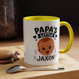 Personalized Papa's Little Boy Mug, Custom Baby Name Mug for Dad, New Father Gift, Papa Coffee Mug, Father's Day Gift from Son