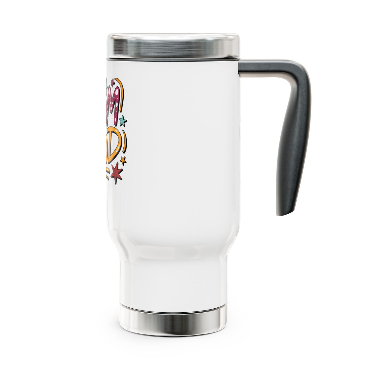Mom Hood Stainless Steel Travel Mug, Funny Mom Coffee Cup, Motherhood Gift, Mom Life Drinkware, New Mom Gift, Birthday Gift for Mom