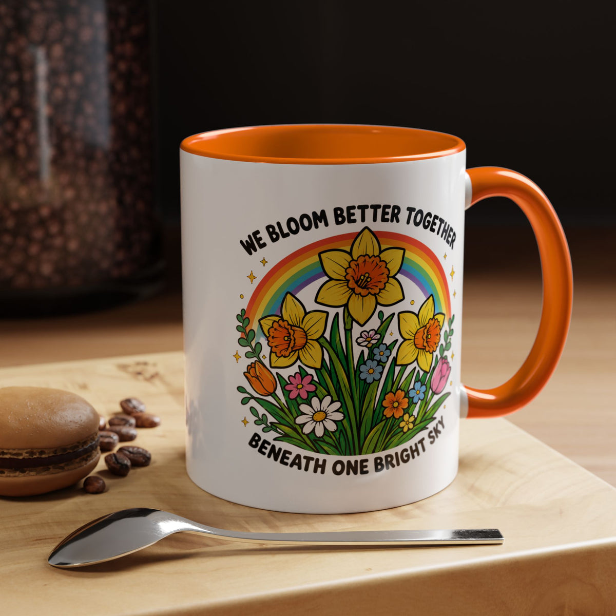 We Bloom Better Together Mug, Teacher Appreciation Gift, Inspirational Flower Coffee Mug, Classroom Teacher Gift, Thank You Teacher Cup
