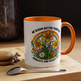 We Bloom Better Together Mug, Teacher Appreciation Gift, Inspirational Flower Coffee Mug, Classroom Teacher Gift, Thank You Teacher Cup