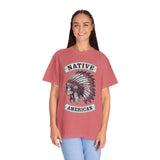 Native American Headdress Shirt, Patriotic USA Graphic Tee, Vintage American Eagle Style, Western Americana Gift, Fourth of July Shirt