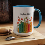 Book Lover Mug, Reading Coffee Mug, Cozy Reader Gift, Bibliophile Cup, Floral Books Mug, Bookworm Gift, Library Lover Present