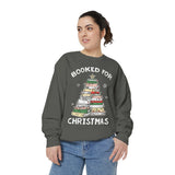 Booked for Christmas Sweatshirt, Book Lover Holiday Crewneck, Christmas Tree Books Pullover, Cozy Reading Gift for Librarian or Bookworm