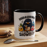 Funny Introvert Bird Coffee Mug, Grumpy Bird Coffee Mug, I Had a Good Mood Until People Showed Up Mug, Coworker Gift, Office Humor Mug
