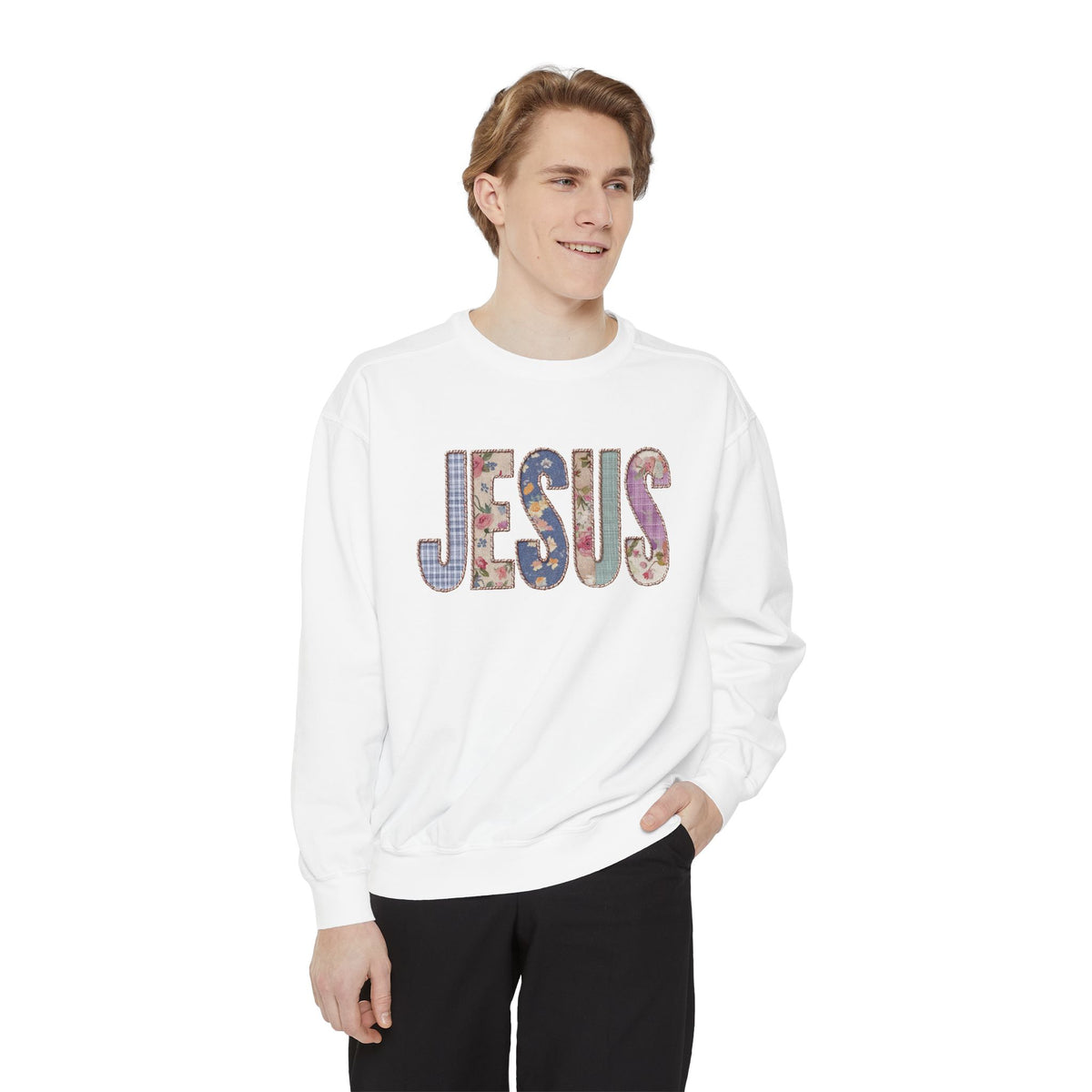 Jesus Floral Sweatshirt, Christian Flower Crewneck, Faith Based Jesus Sweatshirt, Religious Gift for Women, Christian Apparel