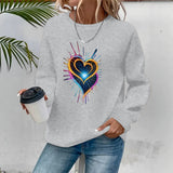 Loose velvet sweatshirt