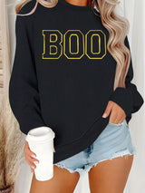 Round neck sweatshirt women Halloween horror elements