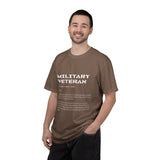 Military Veteran Definition Shirt, Funny Veteran T-Shirt, Sarcastic Armed Forces Gift, Retirement Tee for Soldier, Proud Service Member Top