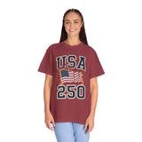 USA 250 Shirt, America 250th Anniversary T Shirt, Patriotic American Flag Tee, 1776 2026 Shirt, Fourth of July Gift, USA Birthday Tee