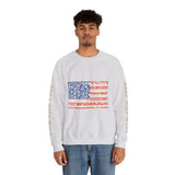 Patriotic American Flag Sweatshirt, USA Floral Crewneck, Vintage Americana Pullover, Fourth of July Outfit, Summer Patriotic Gift for Her