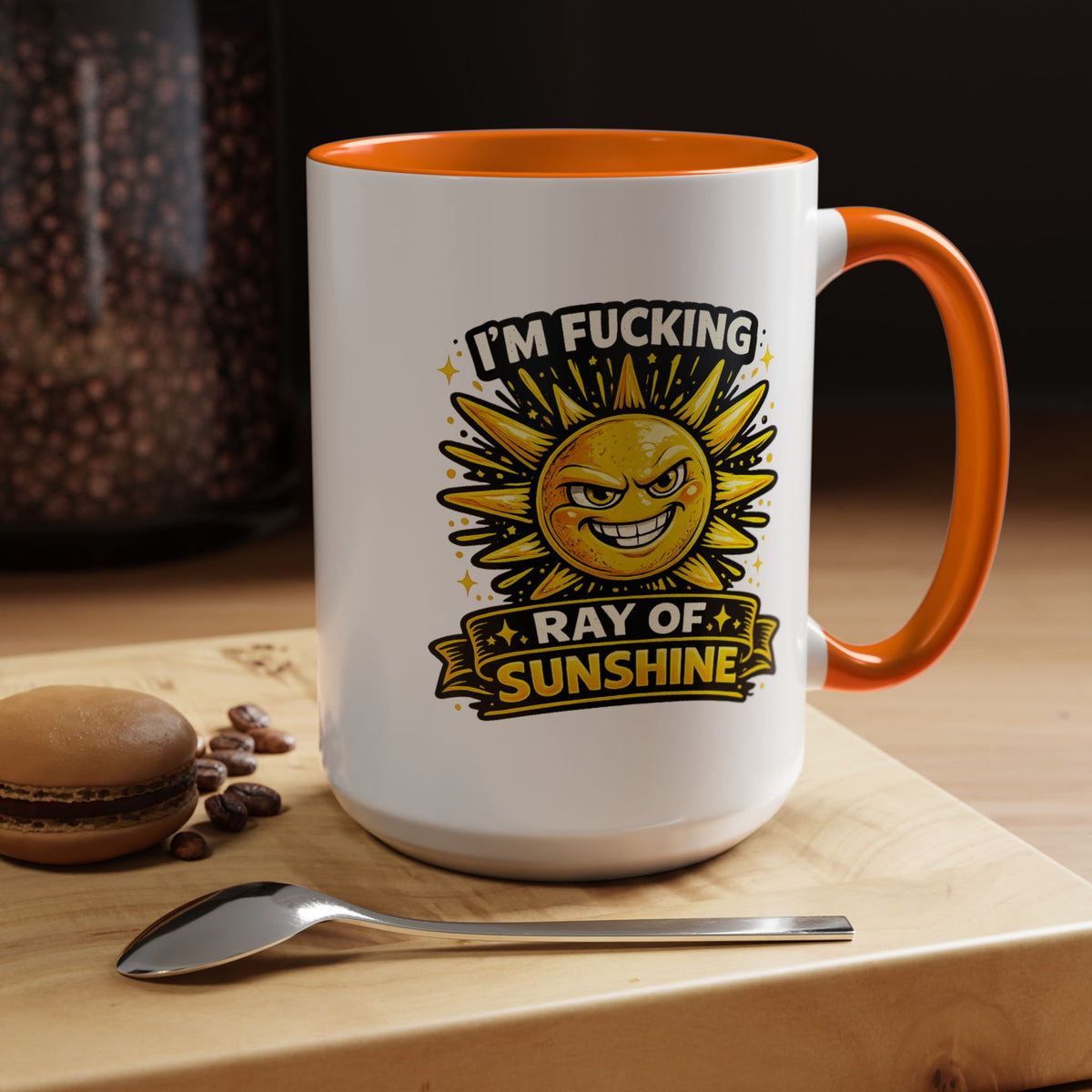Funny Ray of Sunshine Mug, Sarcastic Sunshine Coffee Cup, Grumpy Personality Gift, Funny Coworker Mug, Humor Coffee Lover Gift