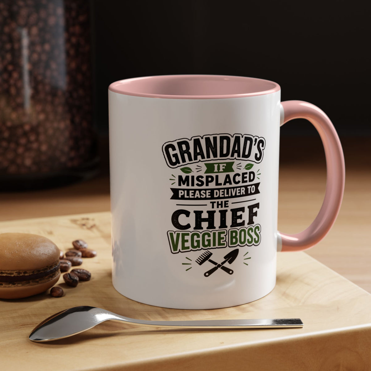 Funny Granddad Gardening Mug, Misplaced Veggie Boss Coffee Cup, Gift for Grandpa Gardener, Fathers Day Birthday Present, Garden Humor