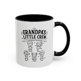 Personalized Grandpa Mug, Grandpa's Little Crew Coffee Cup, Grandchildren Name Gift, Father's Day Present, Family Birthday Keepsake