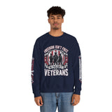 Freedom Isn't Free Veterans Sweatshirt, Military Service Crewneck, American Flag Veteran Pullover, Veteran Gift, Memorial Day Outfit