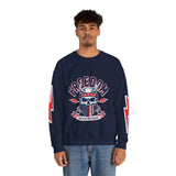 Freedom American Independence Sweatshirt, Patriotic Skull Crewneck, USA Flag Pullover, Fourth of July Outfit, Americana Gift for Him
