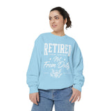 Retired From Service Not From Duty Sweatshirt, Military Retirement Crewneck, Veteran Gift, Patriotic Eagle Veterans Day Pullover for Retiree