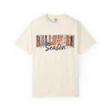 Halloween Season Shirt, Leopard Plaid Pumpkin Letter Graphic Tee, Cute Fall Gift for Women, Spooky October Outfit for Teachers and Moms