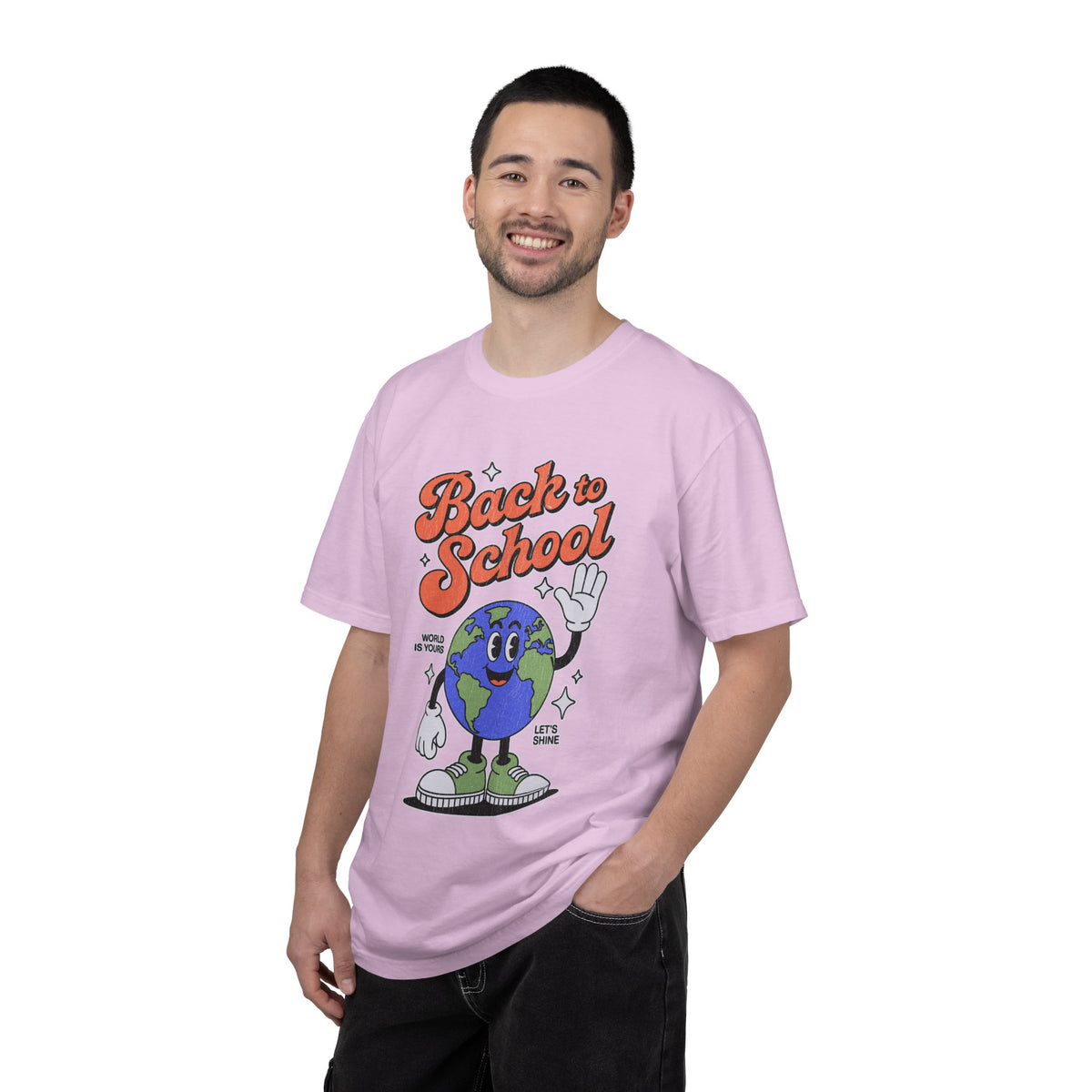 Back to School Earth T-Shirt, Retro Globe Graphic Tee, Teacher First Day Outfit, Student Gift, Classroom Shirt, Geography Educator Gift