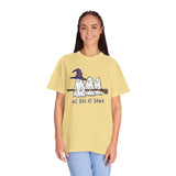 We Boo at Dawn Ghost Shirt, Funny Halloween Witch Broom Graphic Tee, Cute Spooky Season Gift for Friends and Ghost Lovers, October Outfit