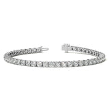 8.5 CTW Lab Grown Diamond Tennis Bracelet in 14kt White/Yellow Gold (G/VS) AGI Certified