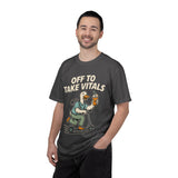 Funny Off To Take Vitals Comfort Colors Shirt, Duck Healthcare Worker Tee, Medical Humor Graphic T Shirt, Clinic Staff Gift