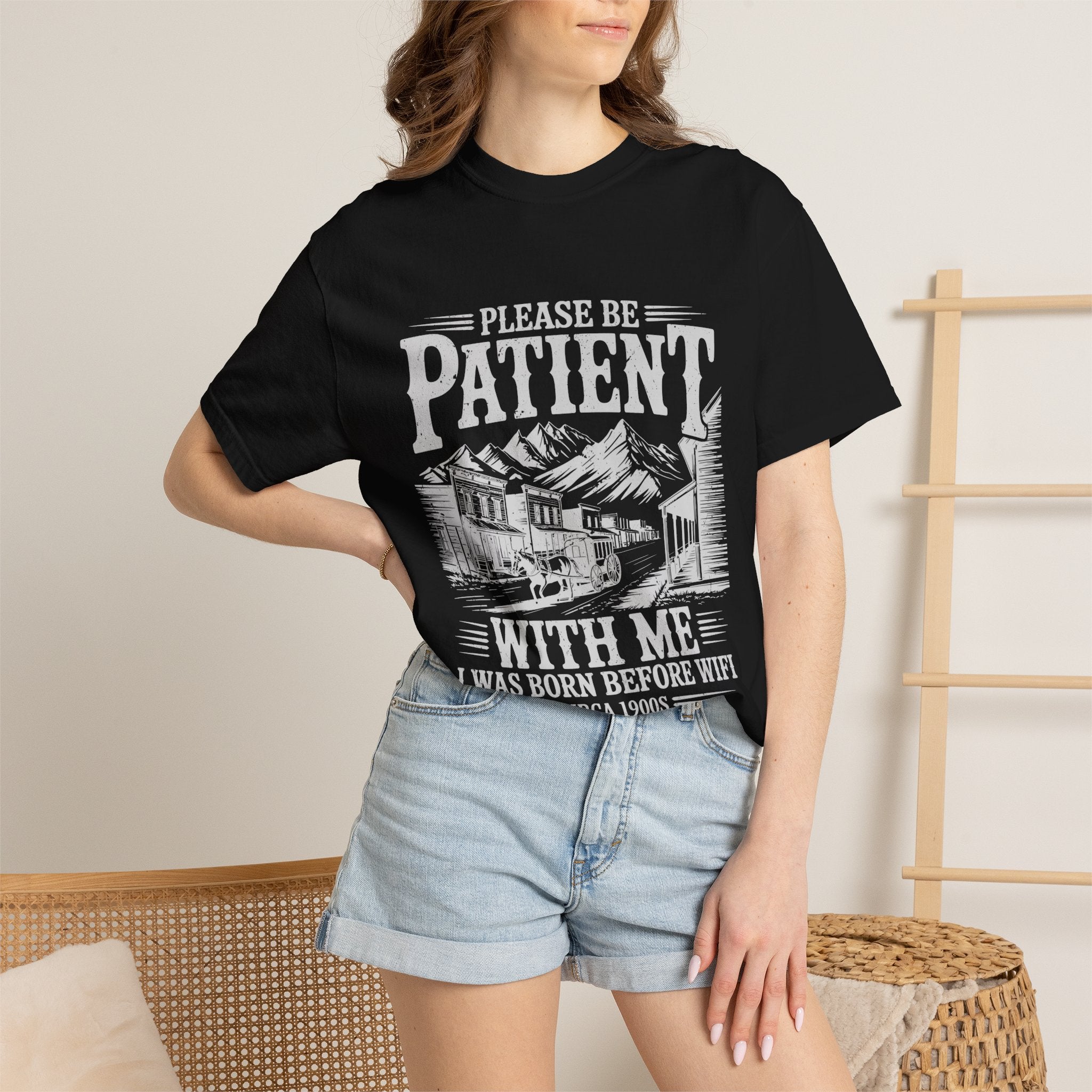 Funny Before Wifi Shirt, Please Be Patient With Me Tee, Retro Internet Humor T-Shirt, Gen X Gift, Millennial Graphic Tee