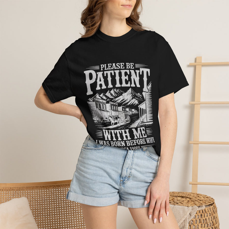 Funny Before Wifi Shirt, Please Be Patient With Me Tee, Retro Internet Humor T-Shirt, Gen X Gift, Millennial Graphic Tee