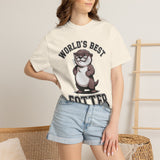 Funny Otter Dad Comfort Colors Shirt, World’s Best Fotter Graphic Tee, Cute Father’s Day Shirt, Animal Lover Dad Gift Tee