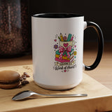 Teaching Is a Work of Heart Mug, Teacher Appreciation Coffee Cup, Thank You Gift for Educator, End of Year Classroom Keepsake for Her